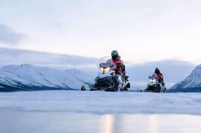 Snowmobiling